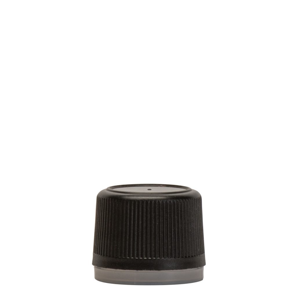 CT TE Plastic Knurled 18mm Black Waterloo Container
