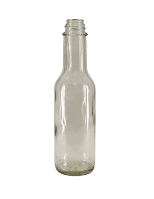 clear small format sauce bottle