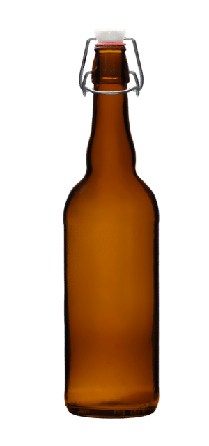 Abmber colored swingtop bottle
